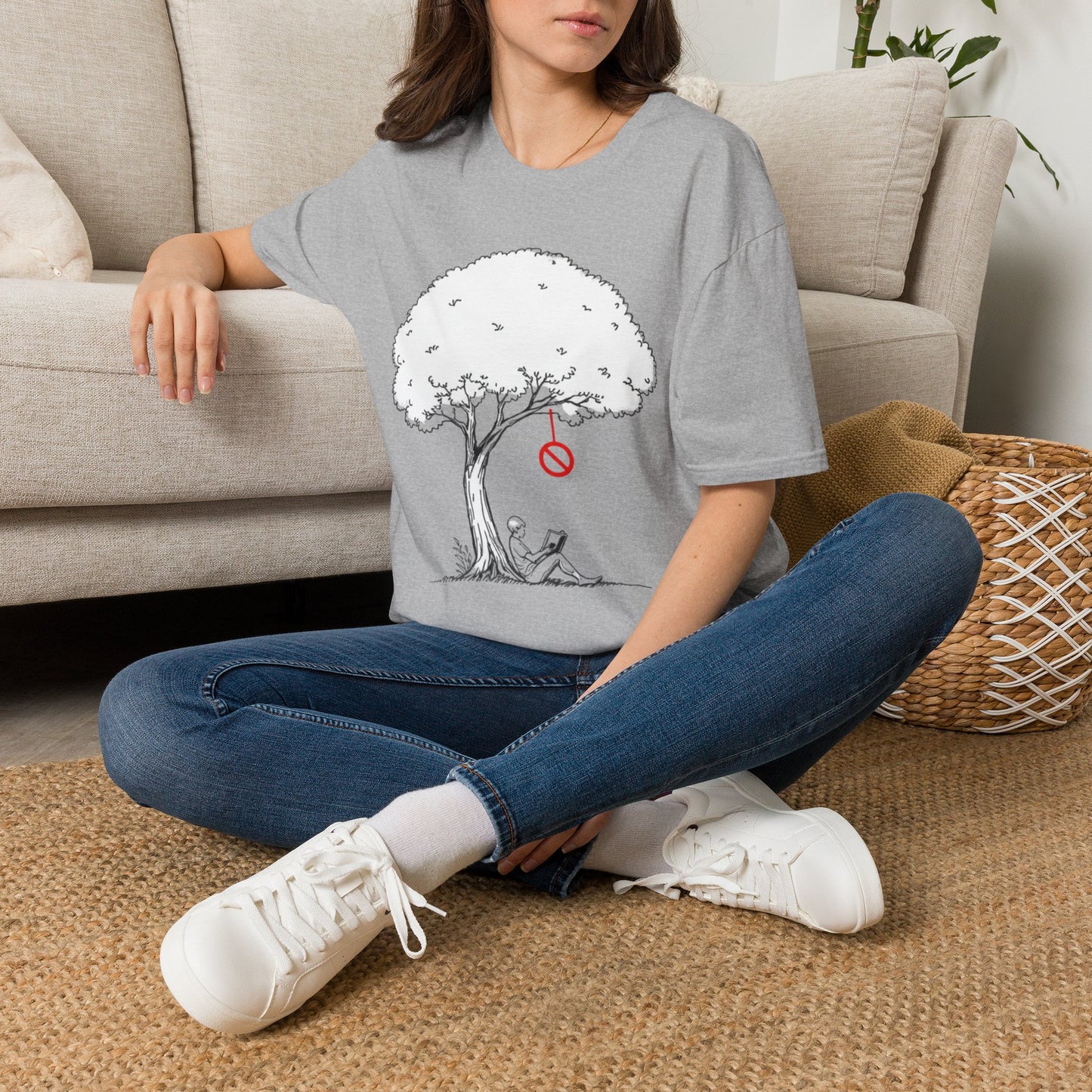 Relaxing Tree Swing Illustration Tee