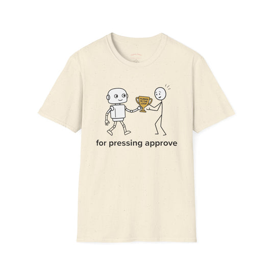 "Human in the Loop" Robot Trophy Design Tee