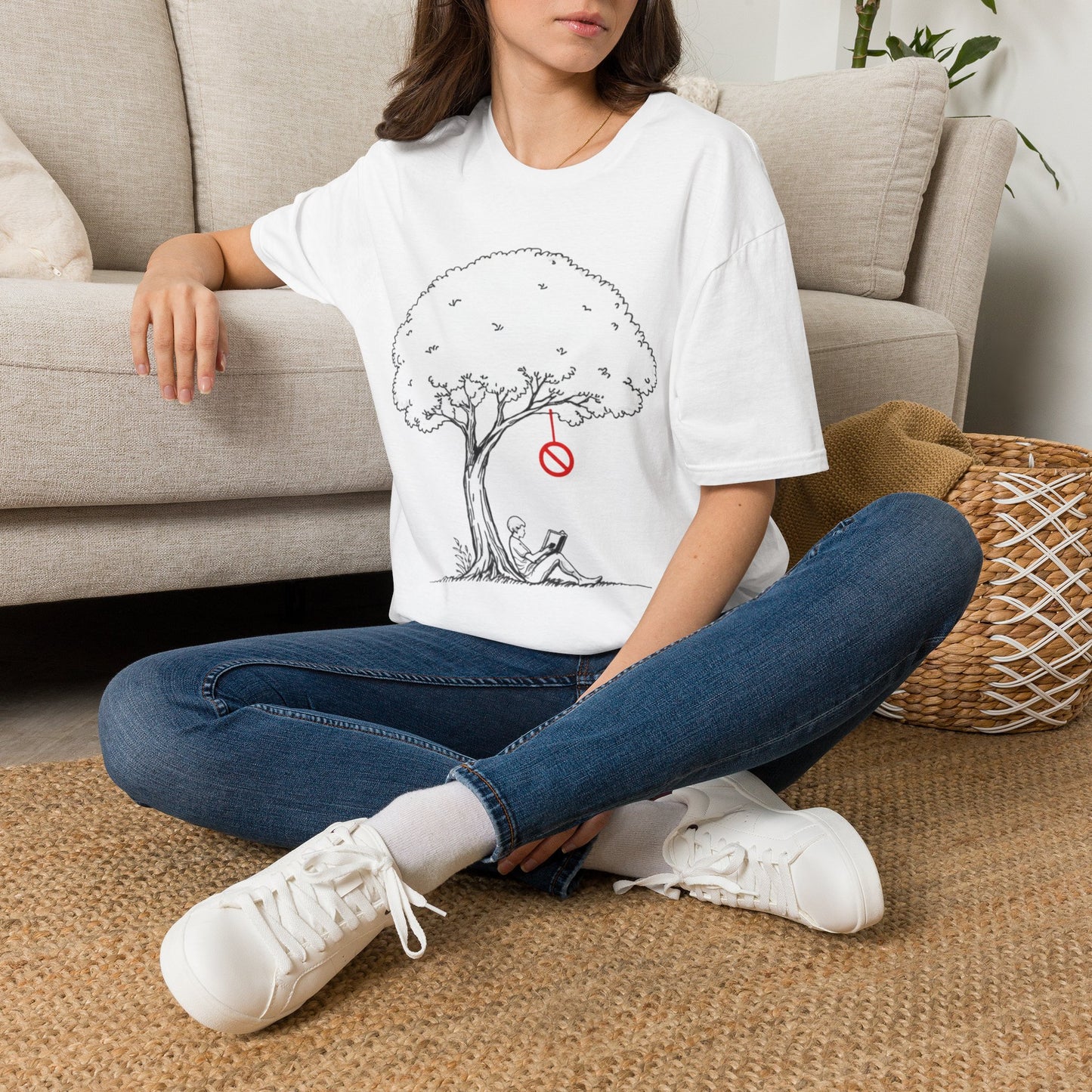 Relaxing Tree Swing Illustration Tee