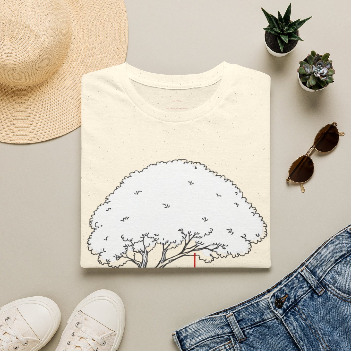 Relaxing Tree Swing Illustration Tee