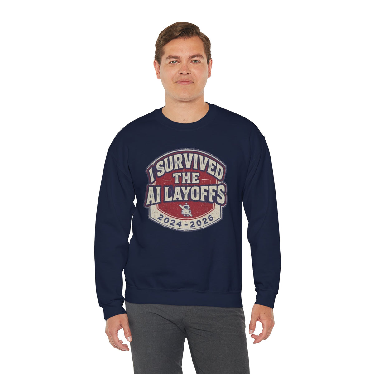 Survived the AI Layoffs Crewneck