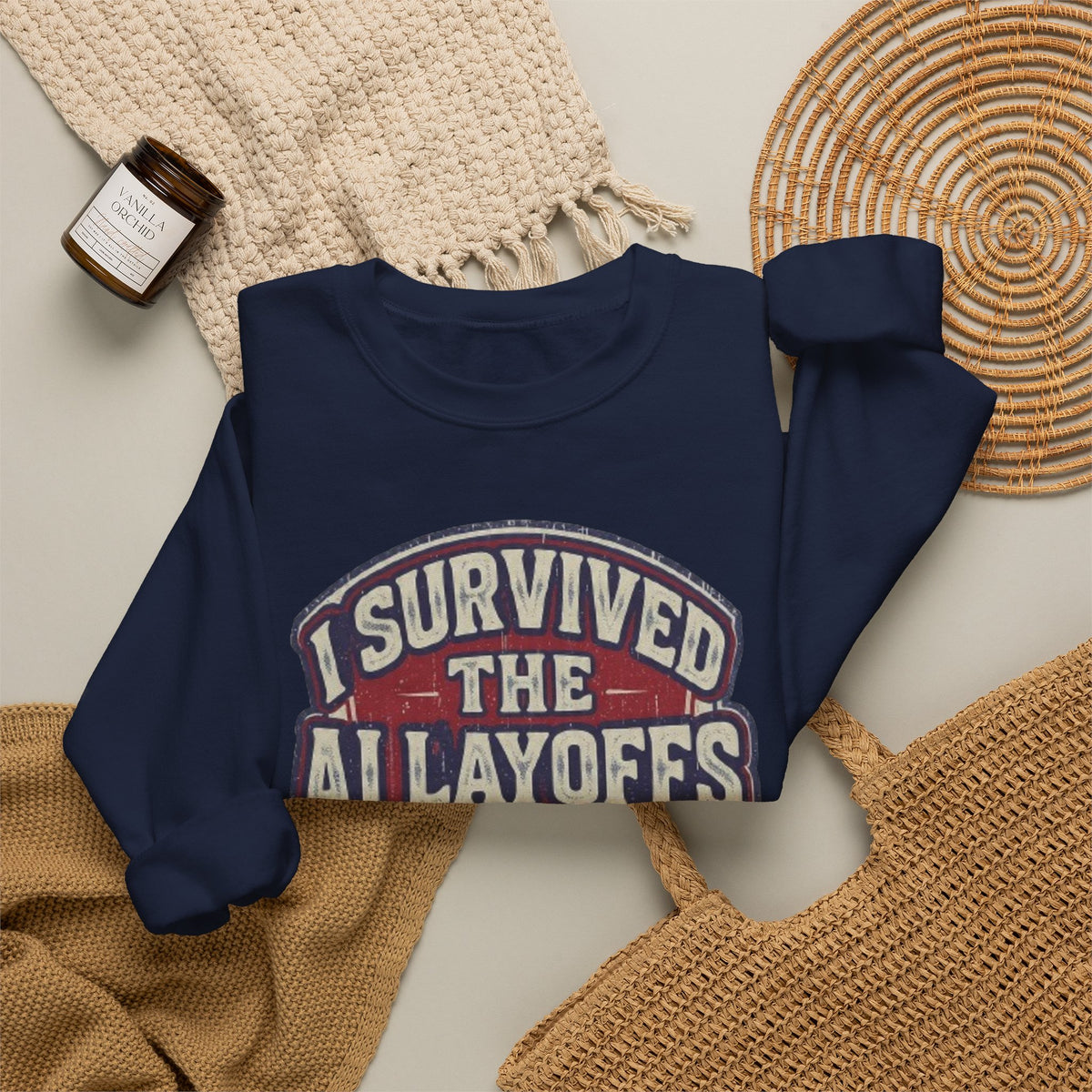 Survived the AI Layoffs Crewneck